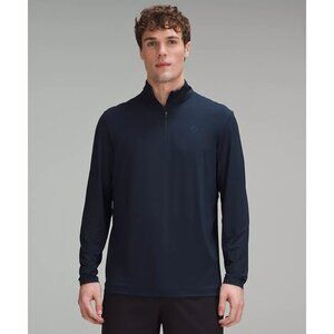Logo Sport Long Sleeve Half Zip - True Navy